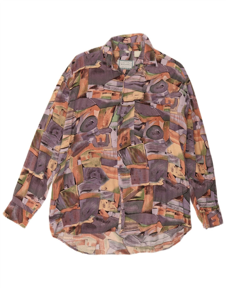Vintage Herrenhemd Großes Mehrfarbiges Patchwork