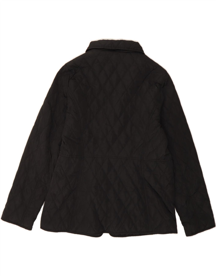 MICHAEL KORS Womens Quilted Jacket UK 16 Large Black Polyester Vintage Michael Kors and Second-Hand Michael Kors from Messina Hembry 