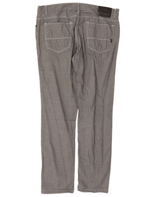 Trussardi Herren-Freizeithose, gerade, IT 50, Größe L, W36, L30, Grau, Baumwolle