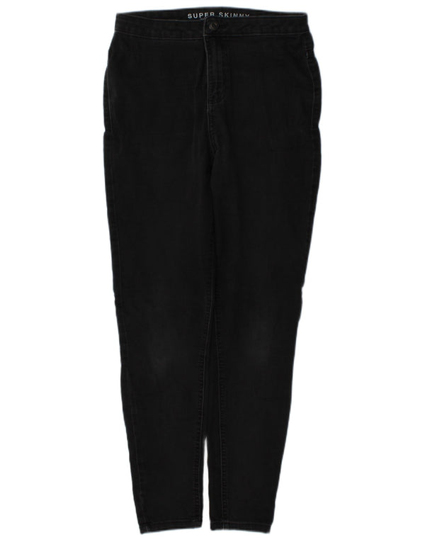 Marks & Spencer Damen Super Skinny Jeans UK 12 Medium W28 L29 Grau Baumwolle