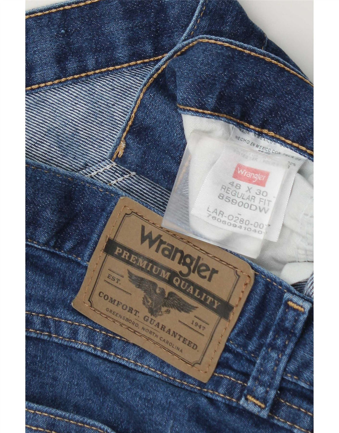 Wrangler Herren-Jeans mit normaler Passform, gerade Passform, W48, L30, Blau, Baumwolle