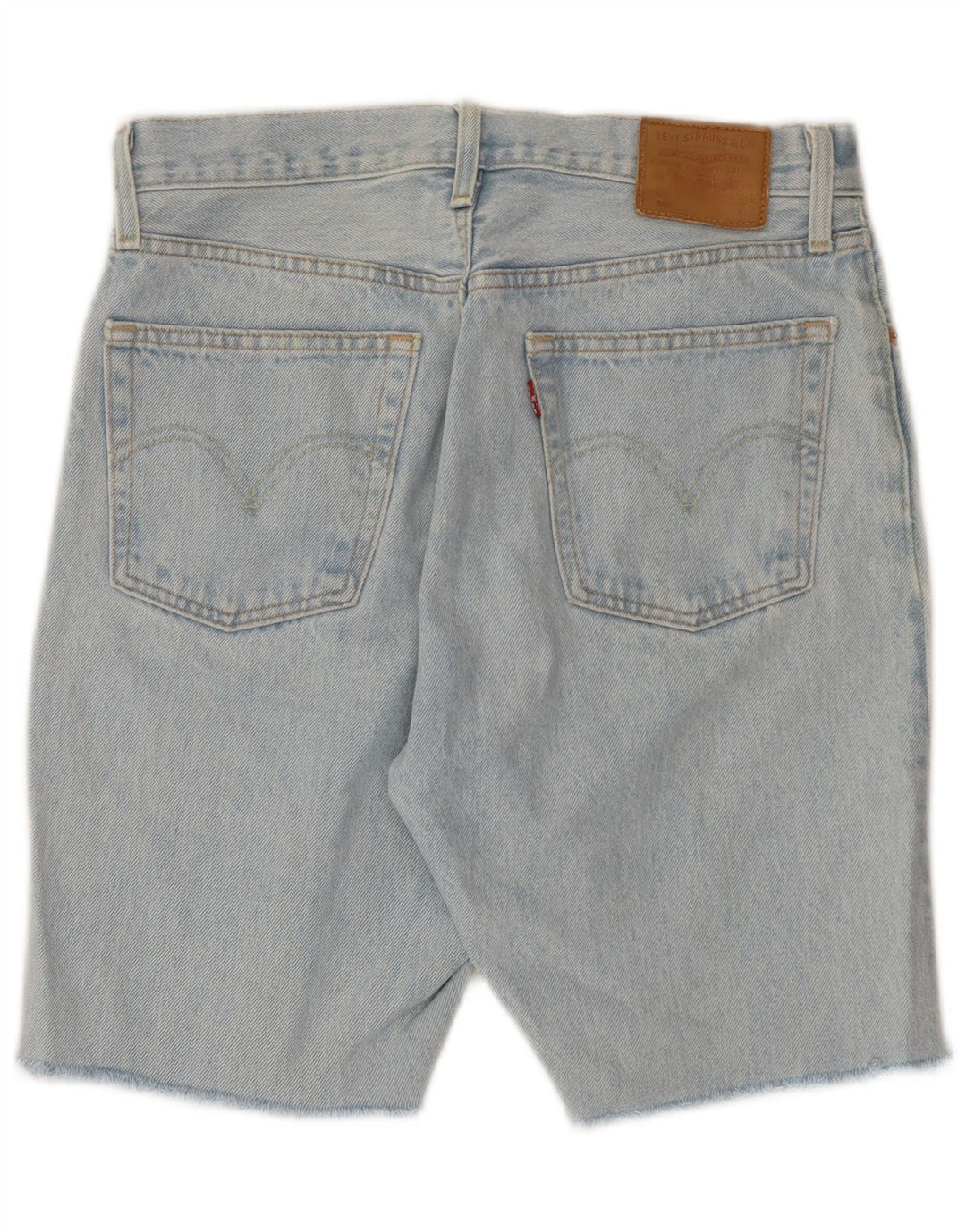 LEVI'S Herren 501 Denim Shorts W28 Mittelblaue Baumwolle