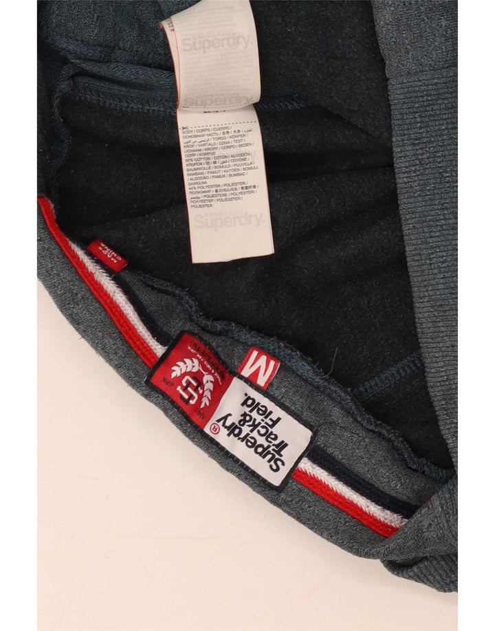 Superdry Herren-Trainingshose mit grafischem Muster, mittelgraue Baumwolle