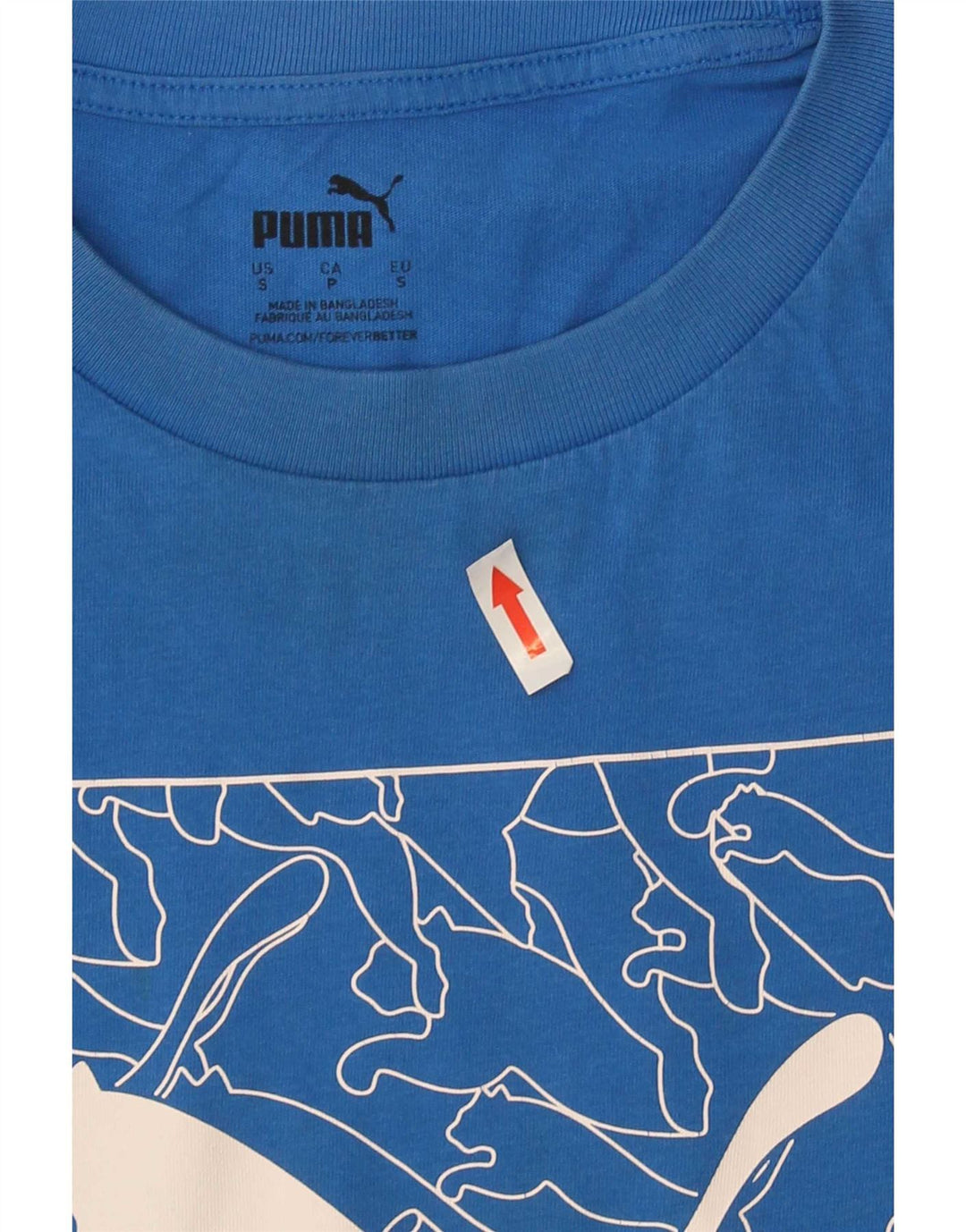 Puma Herren T-Shirt mit Grafik, Größe S, Blau