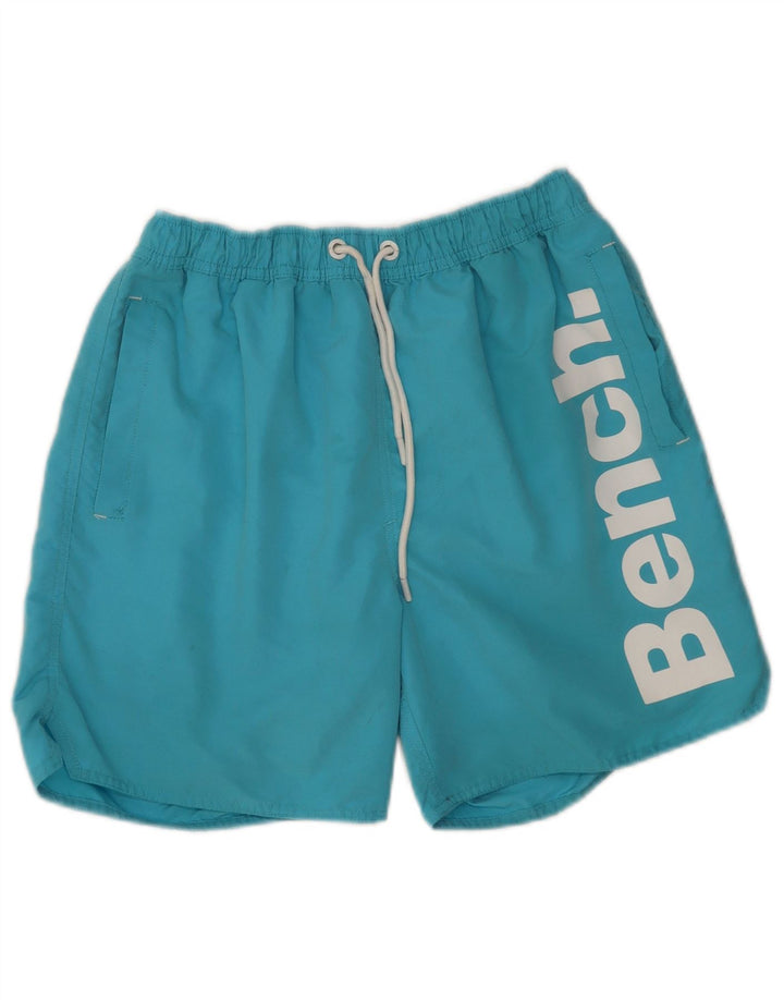 Bench Herren-Badeshorts mit Grafik, mittelblau, Polyester