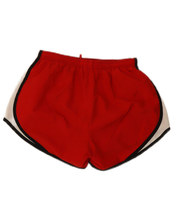 Nike Damen Dri Fit Regular Sport Shorts Small Red Colourblock Sports