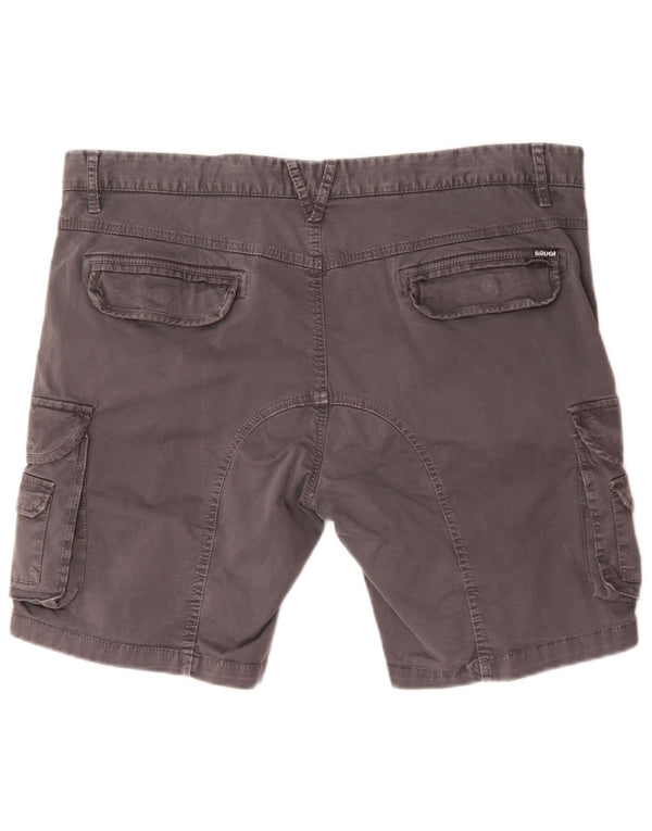 Brugi Herren Cargoshorts IT 56 3XL W50 Graue Baumwolle