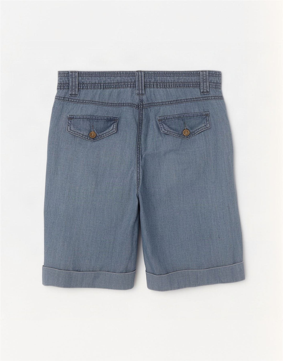 M&Co Damen Bermudashorts UK 14 Large W32 Blaue Baumwolle