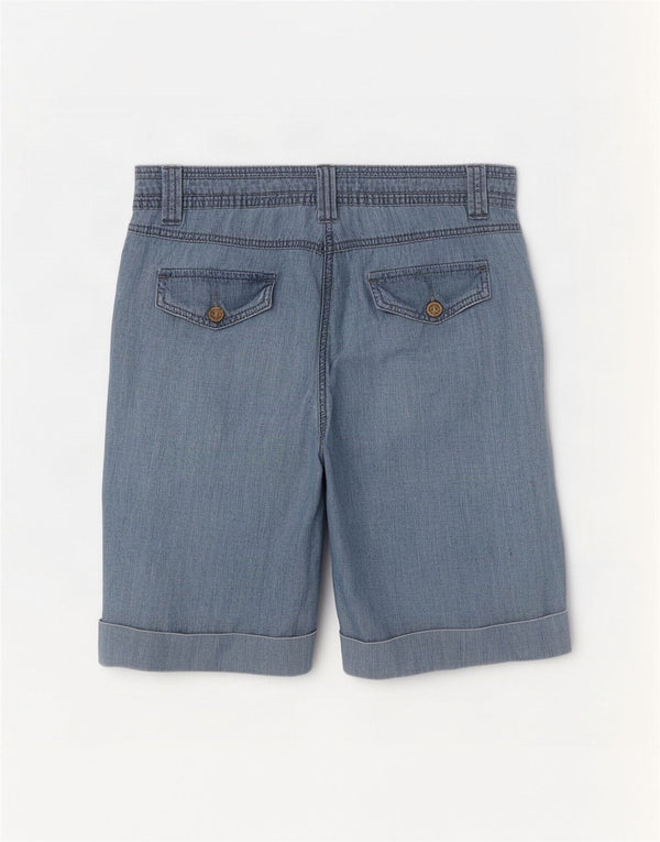 M&Co Damen Bermudashorts UK 14 Large W32 Blaue Baumwolle
