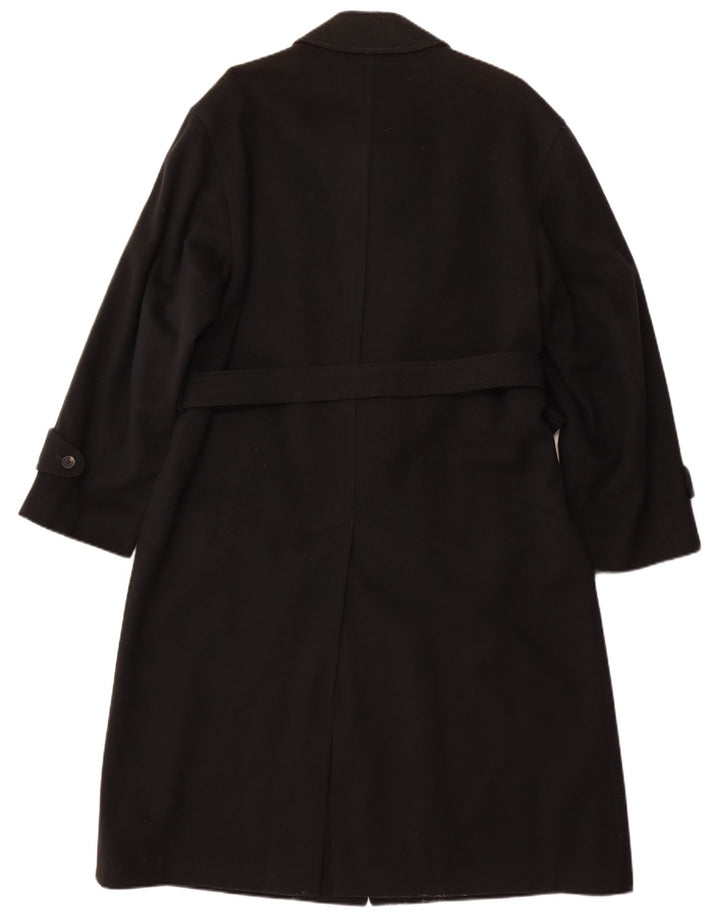Bugatti Herrenmantel UK 38 Mittelschwarze Wolle