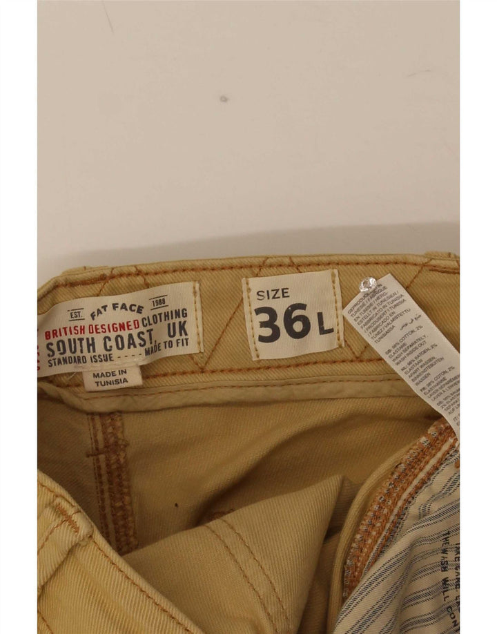 Fat Face Herren-Bermudashorts, W36, Größe L, Beige, Baumwolle