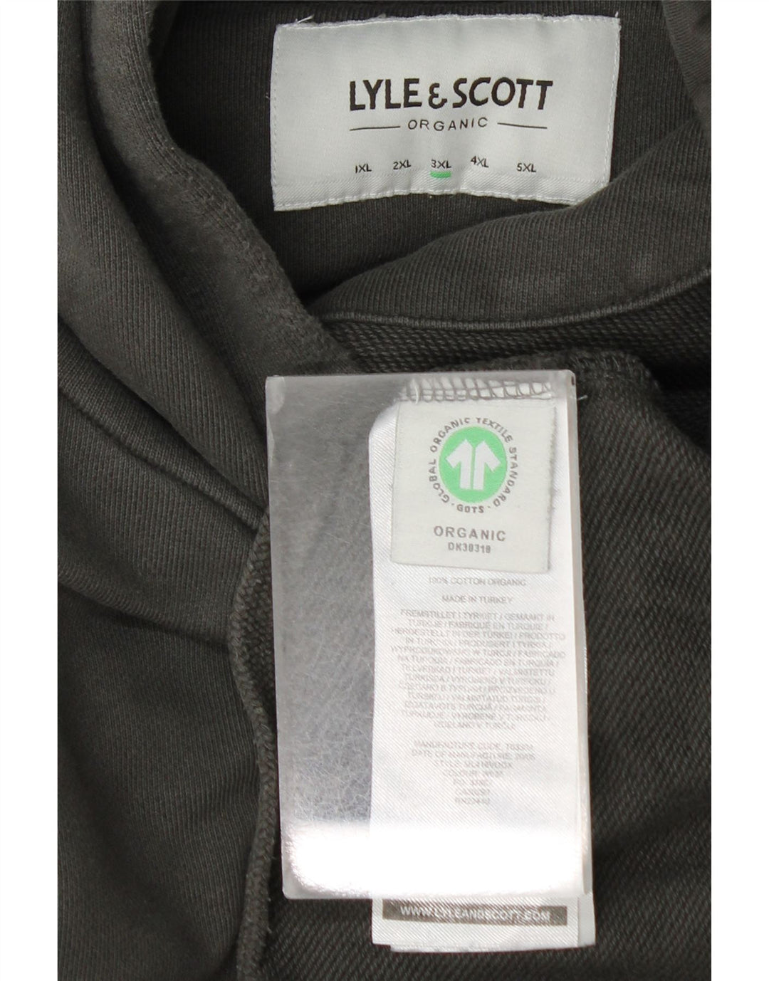 Lyle & Scott Herren Kapuzenpullover 3XL Grau Baumwolle