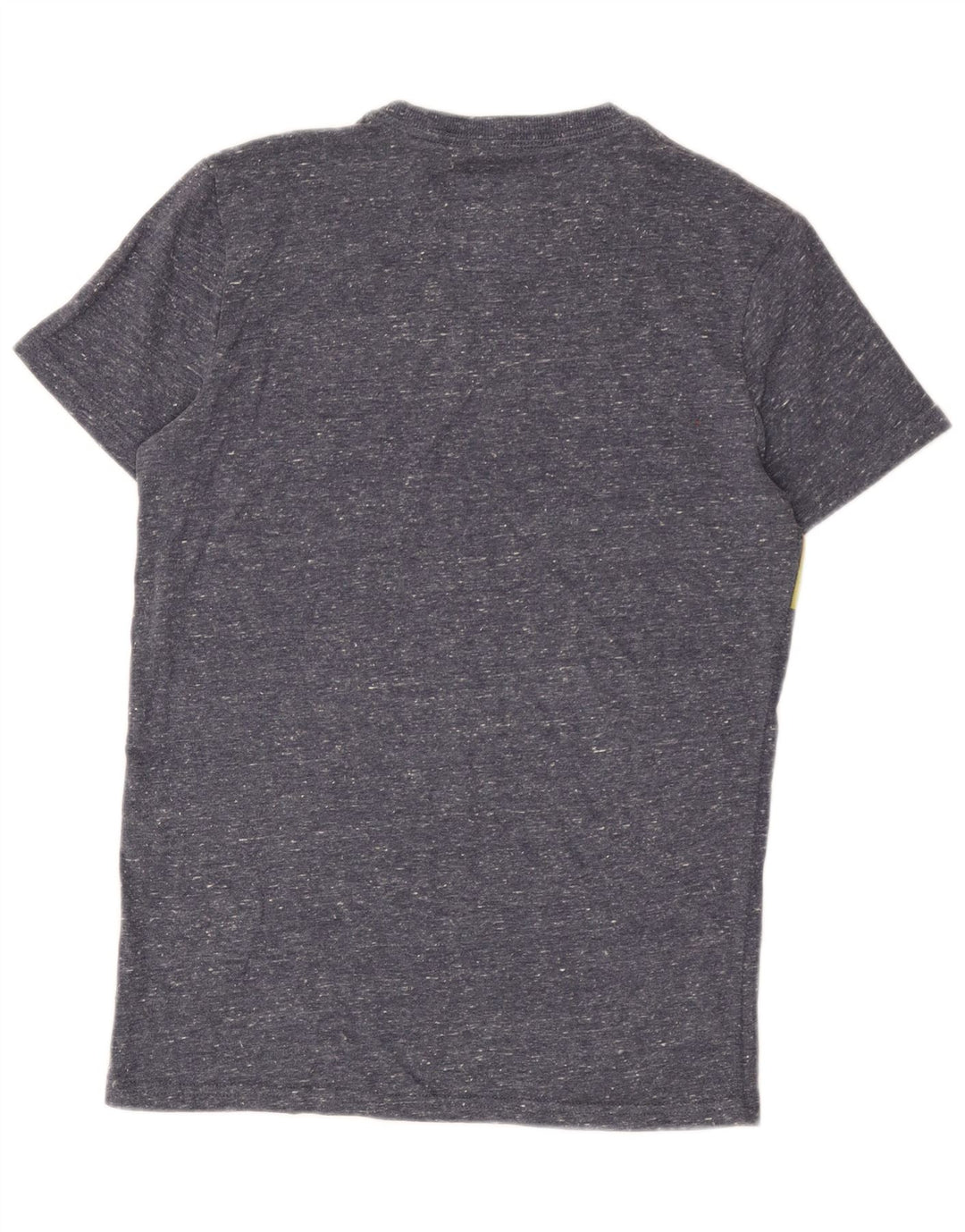 Superdry Herren Grafik-T-Shirt-Oberteil, klein, blau gefleckte Baumwolle