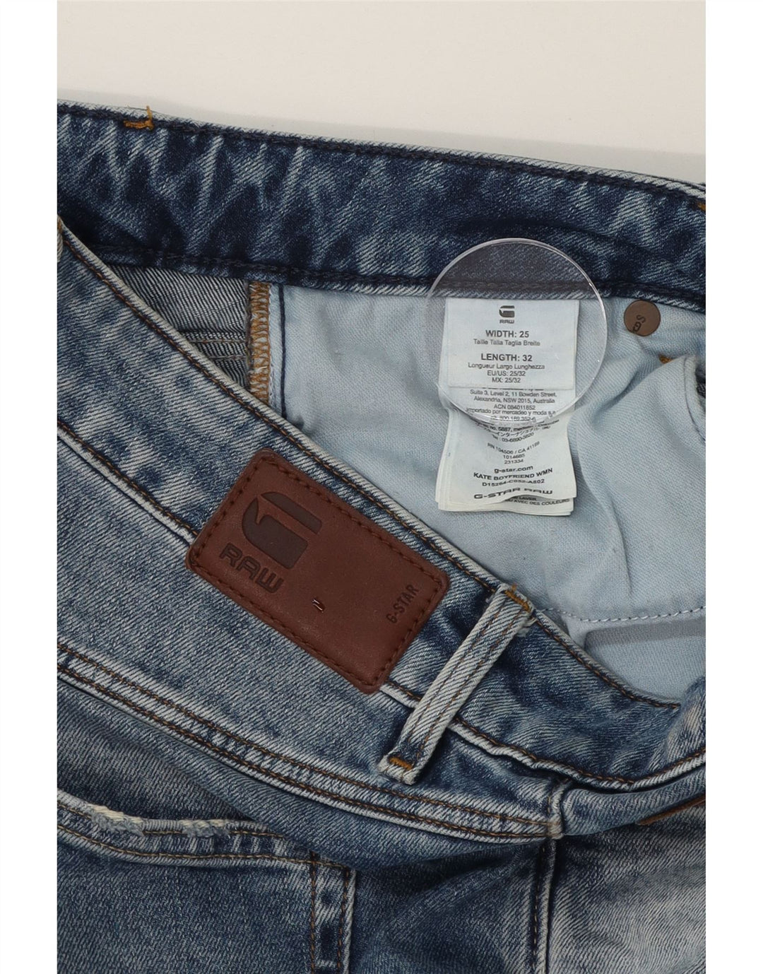 G-STAR Womens Slim Jeans W25 L29 Blue Vintage G-Star and Second-Hand G-Star from Messina Hembry 