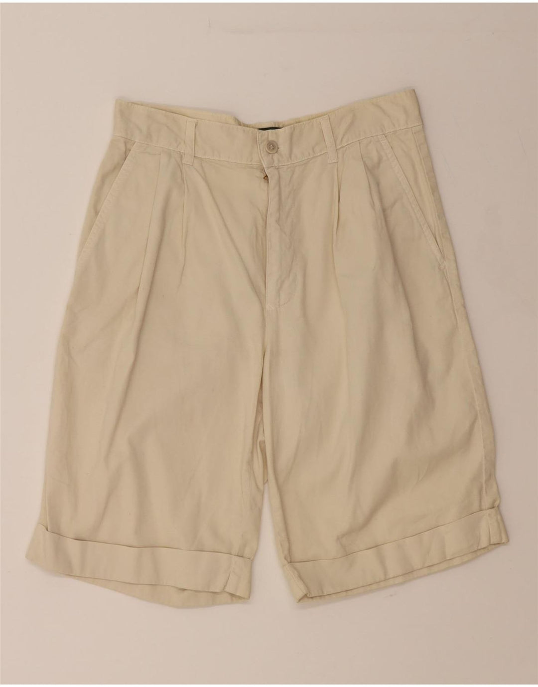 BENETTON Womens Chino Shorts IT 44 Medium W30  Beige Cotton Vintage Benetton and Second-Hand Benetton from Messina Hembry 