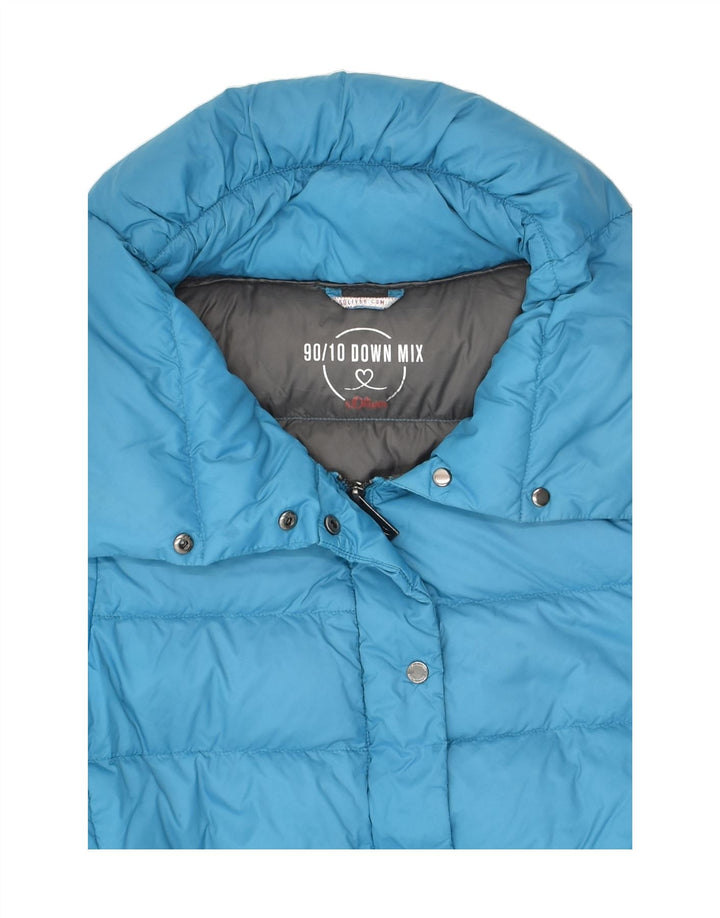 S.OLIVER Womens Padded Jacket UK 10 Small Blue Polyamide | Vintage S.Oliver | Thrift | Second-Hand S.Oliver | Used Clothing | Messina Hembry 