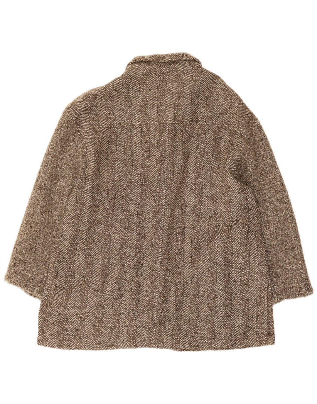 Classics Damen-Blazer mit 5 Knöpfen, Gr. 14, Größe L, Khaki, Fischgrätenmuster