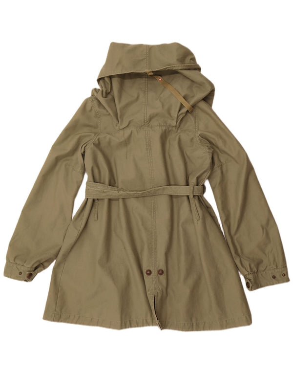 Guess Damen Übergroßer Kapuzenmantel UK 6 XS Khaki Baumwolle
