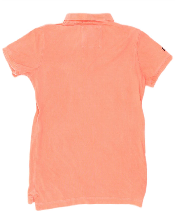 Superdry Herren-Poloshirt aus mittelrosa Baumwolle