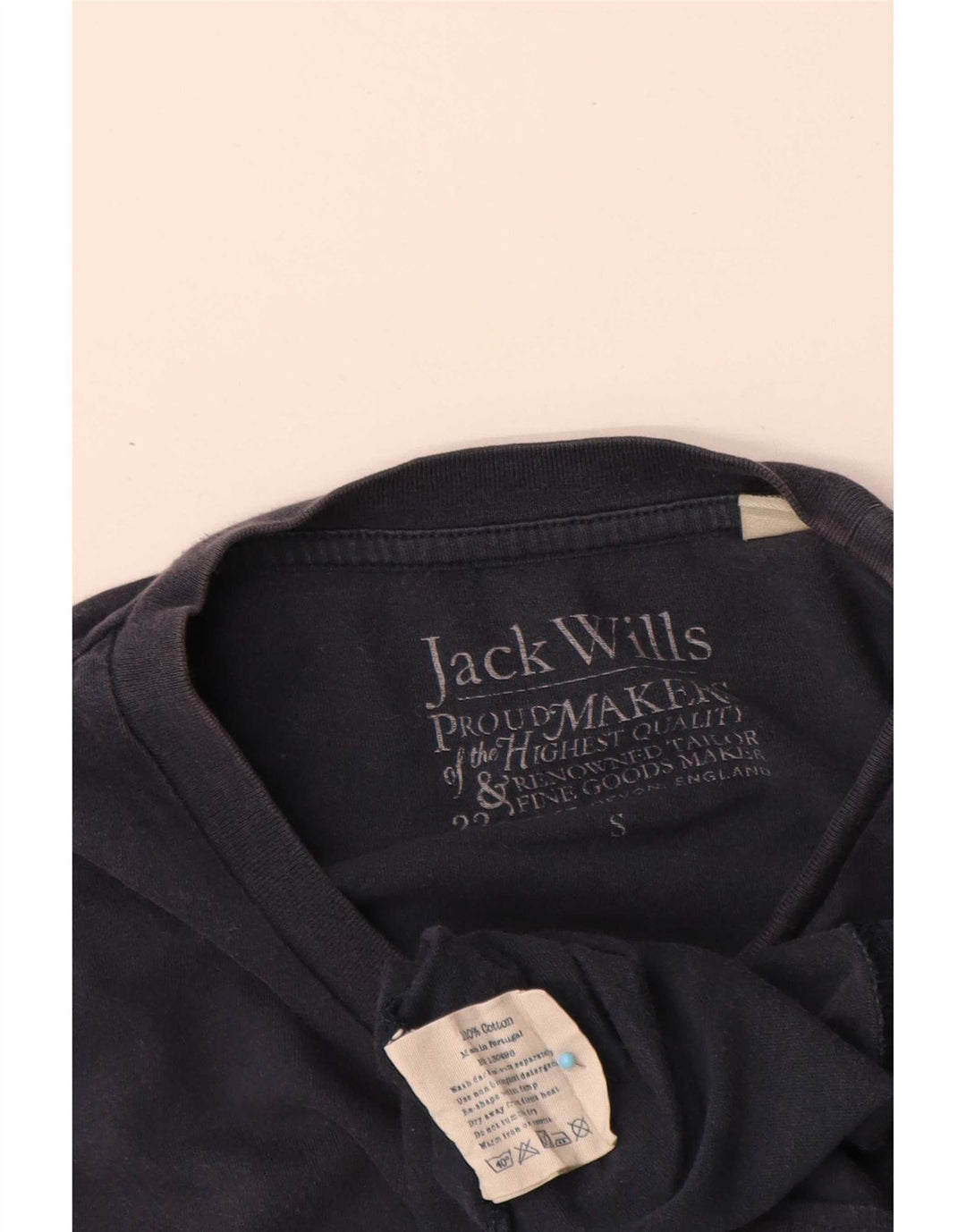 Jack Wills Herren T-Shirt Top Small Marineblau