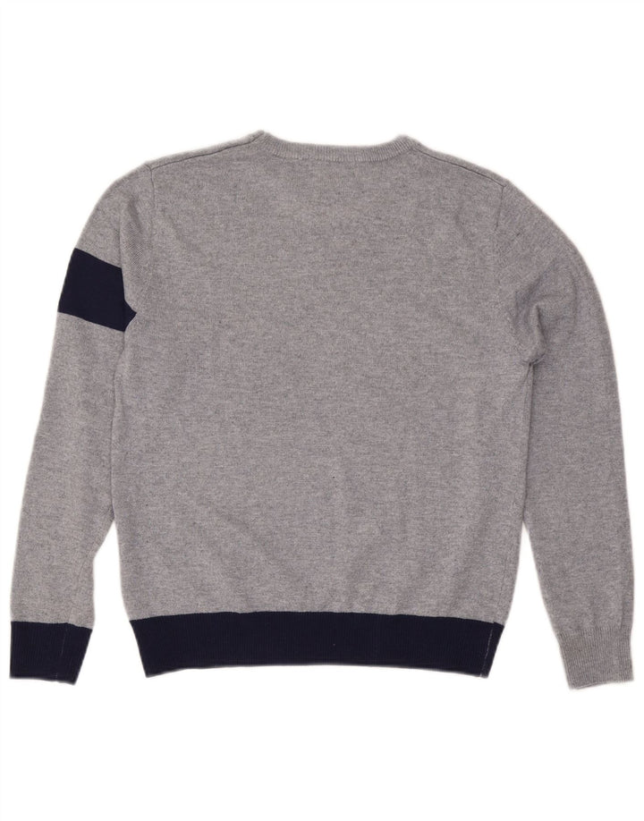 Cesare Paciotti 4US Jungen-Pullover mit Rundhalsausschnitt, 15–16 Jahre, Grau