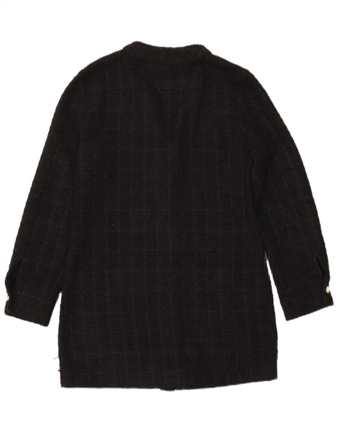 Zara Damen Longline Cardigan Pullover UK 14 Medium Schwarz