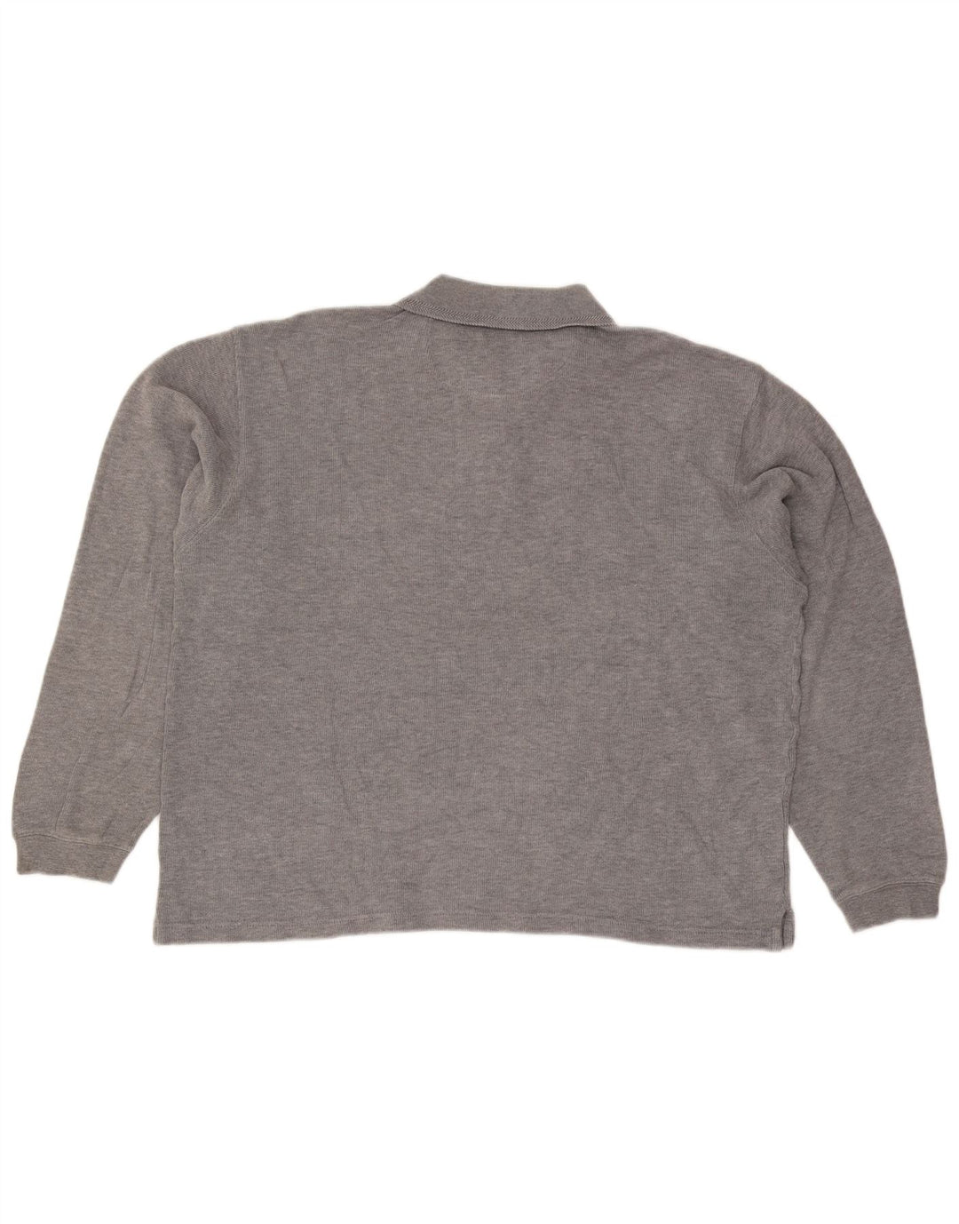 Izod Herren-Langarm-Poloshirt, große graue Baumwolle