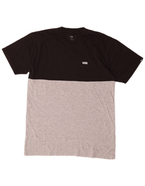 Vans Herren-T-Shirt mit klassischer Passform, Mittelschwarz, Farbblock