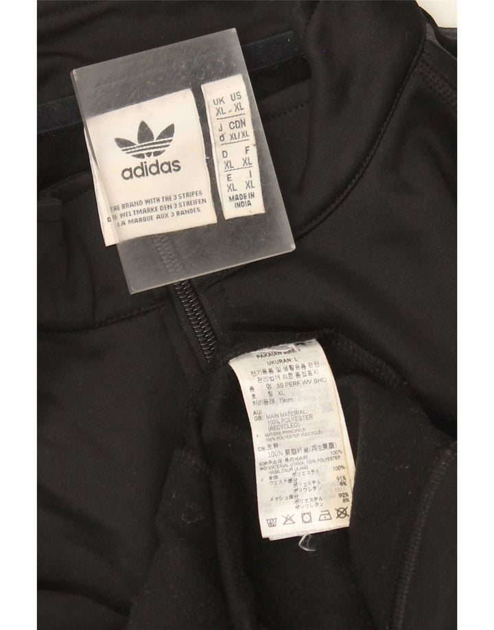 Adidas Herren Trainingsanzug Top Jacke XL Schwarz Polyester