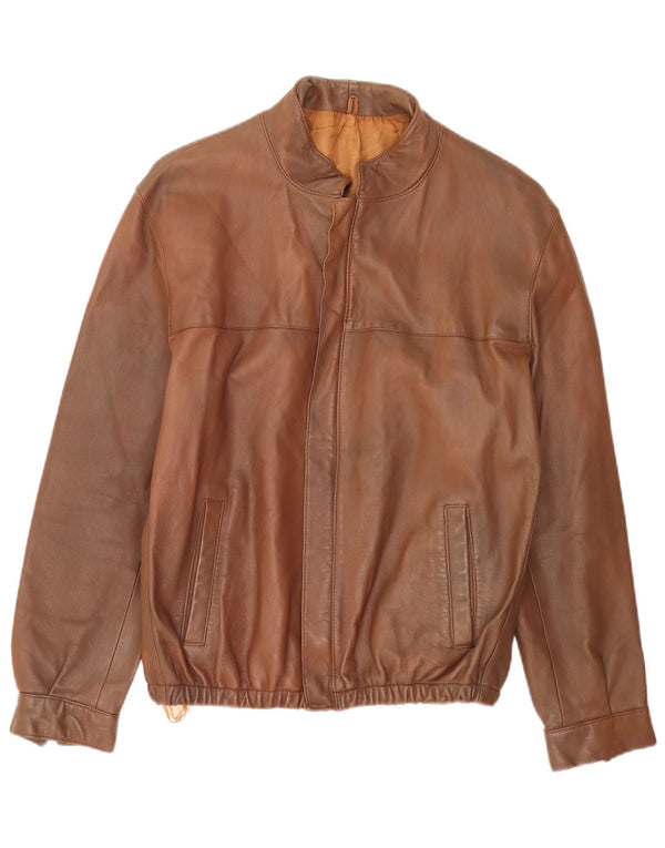 Vintage Herren Bomberjacke IT 54 2XL Braun