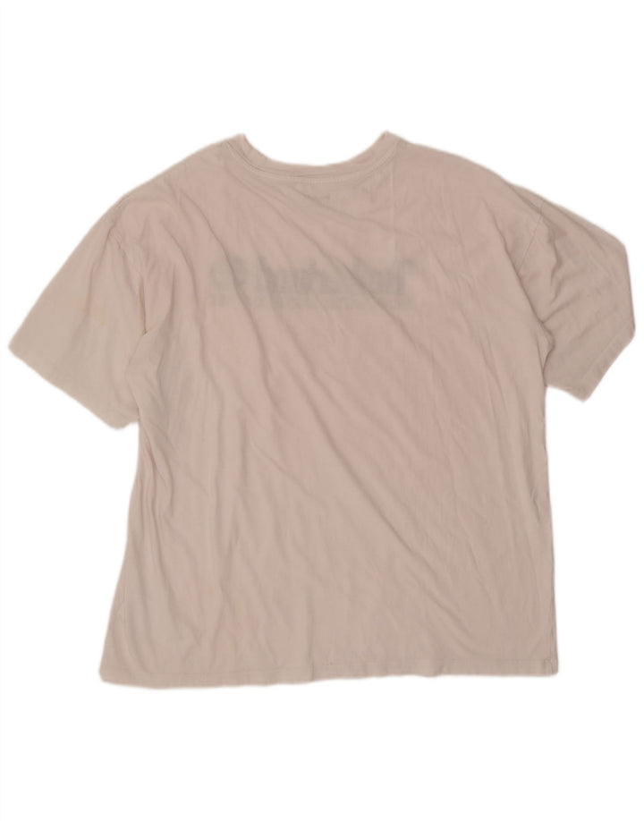 Timberland Herren-T-Shirt mit Grafik, groß, aus weißer Baumwolle