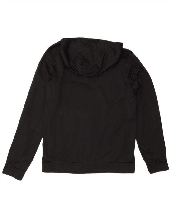 NIKE Mens Therma-Fit Graphic Hoodie Jumper Small Black Polyester