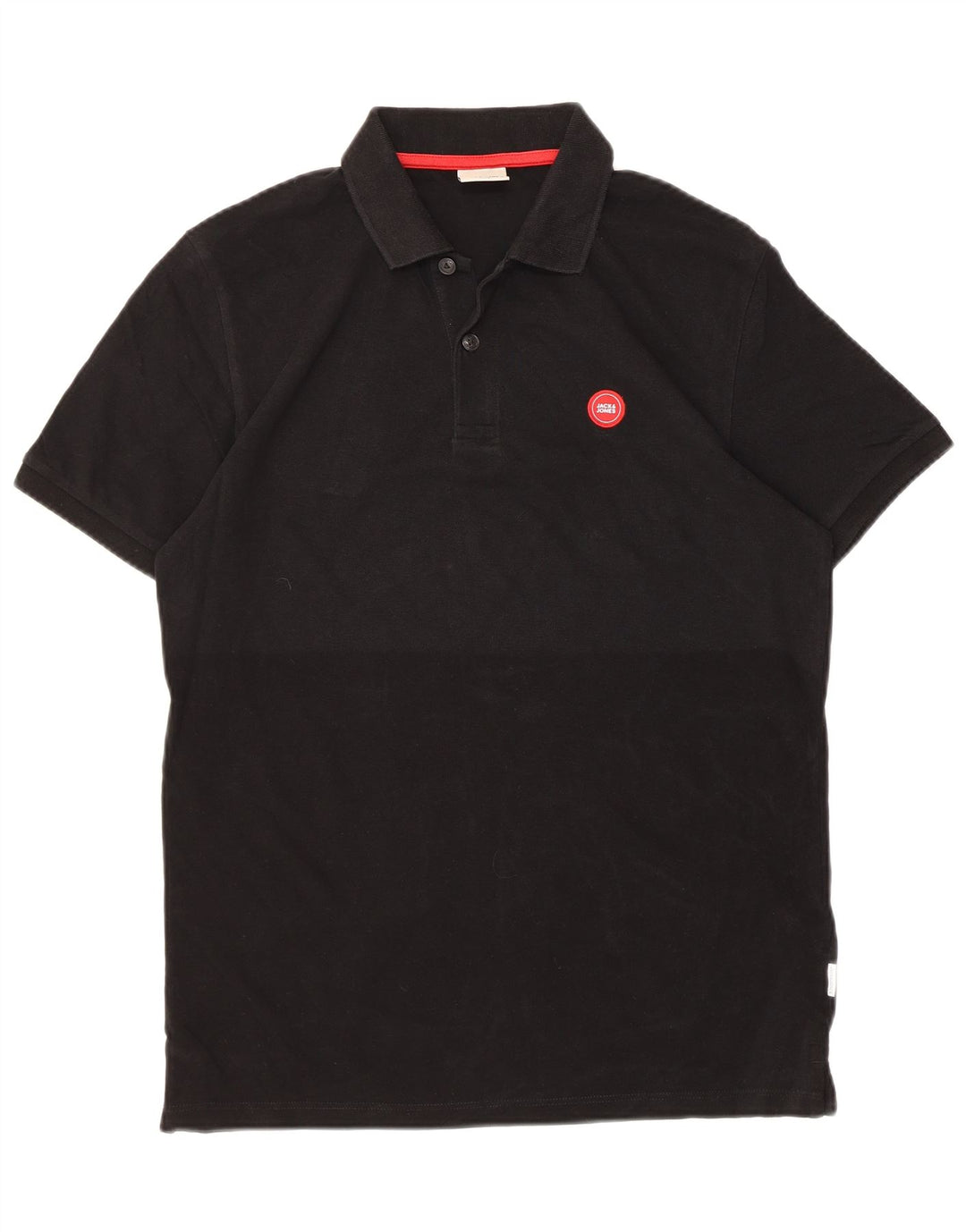 Jack & Jones Herren-Poloshirt, Größe S, schwarze Baumwolle