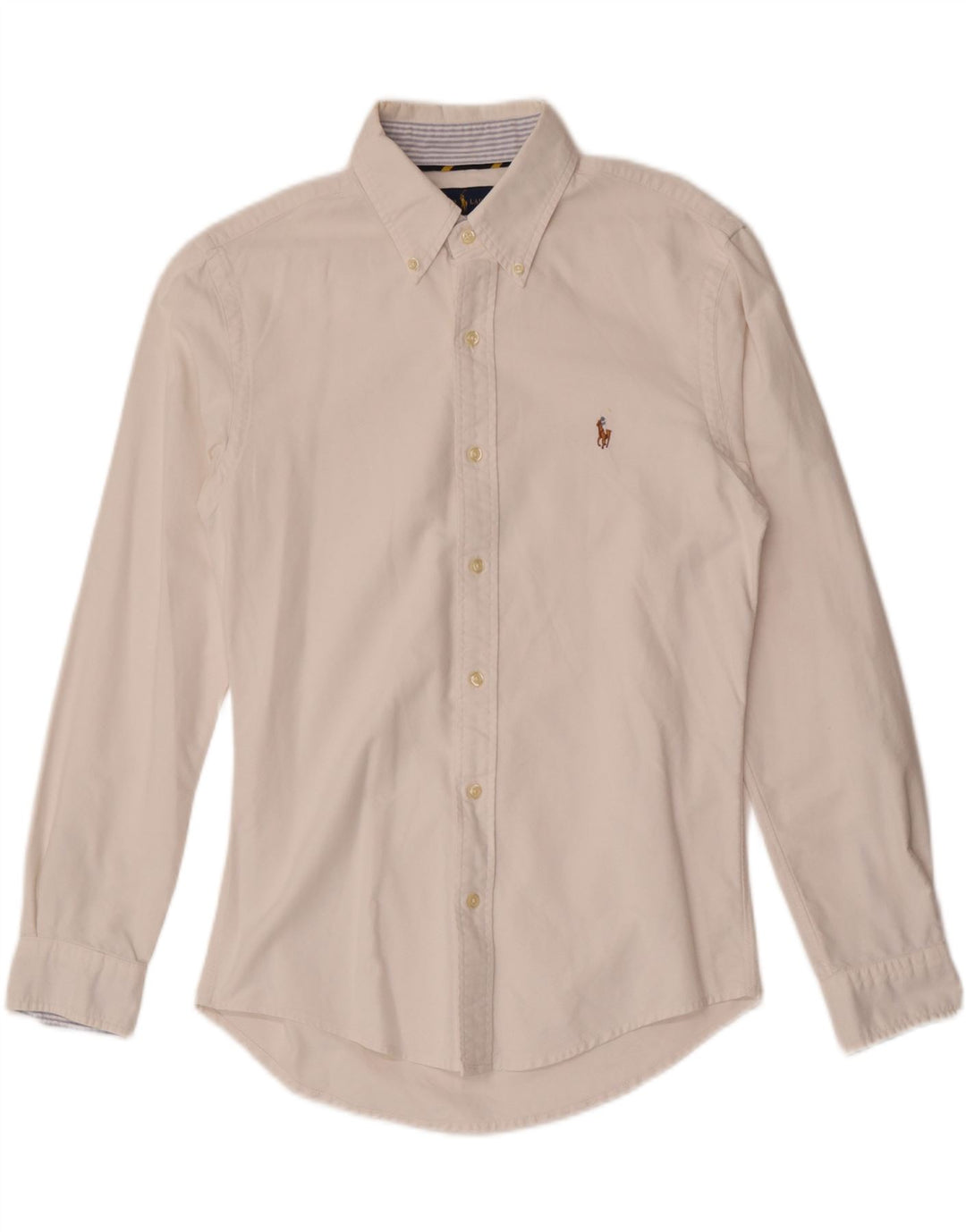 Ralph Lauren Herren Slim Fit Hemd Mittelweiß