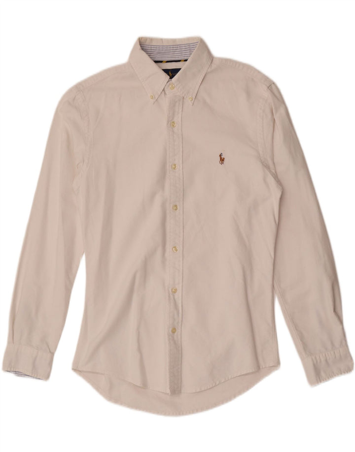 Ralph Lauren Herren Slim Fit Hemd Mittelweiß