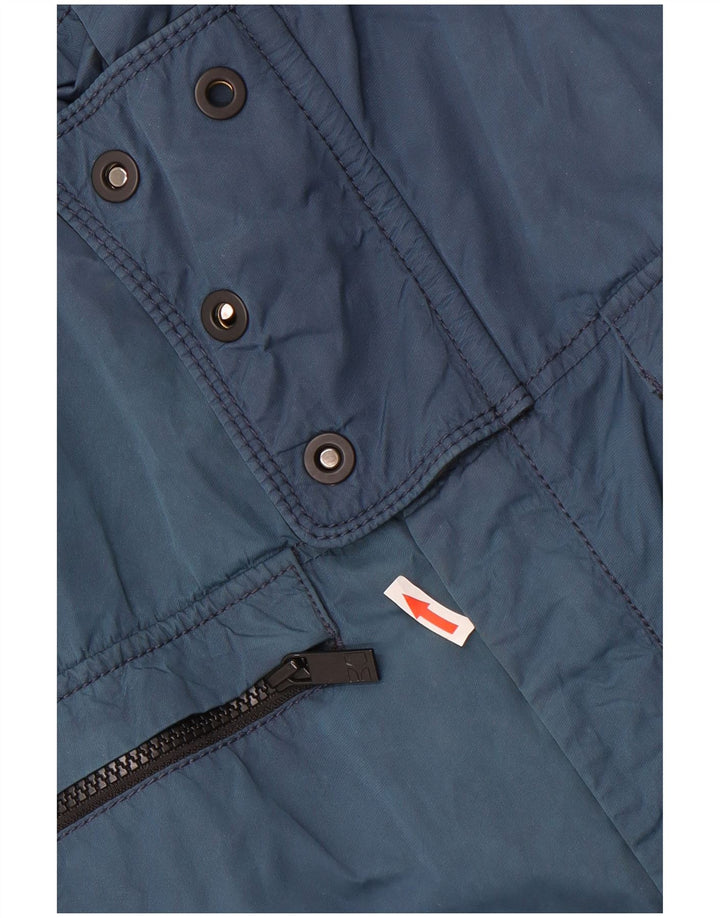 Hugo Boss Herren Utility-Jacke EU 54 2XL Blaues Polyamid