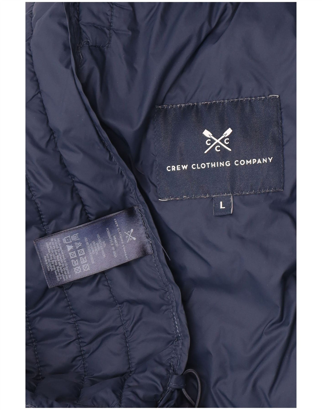 Crew Clothing Herren-Jacke mit Kapuze, gepolstert, Größe 40, Marineblau, Nylon