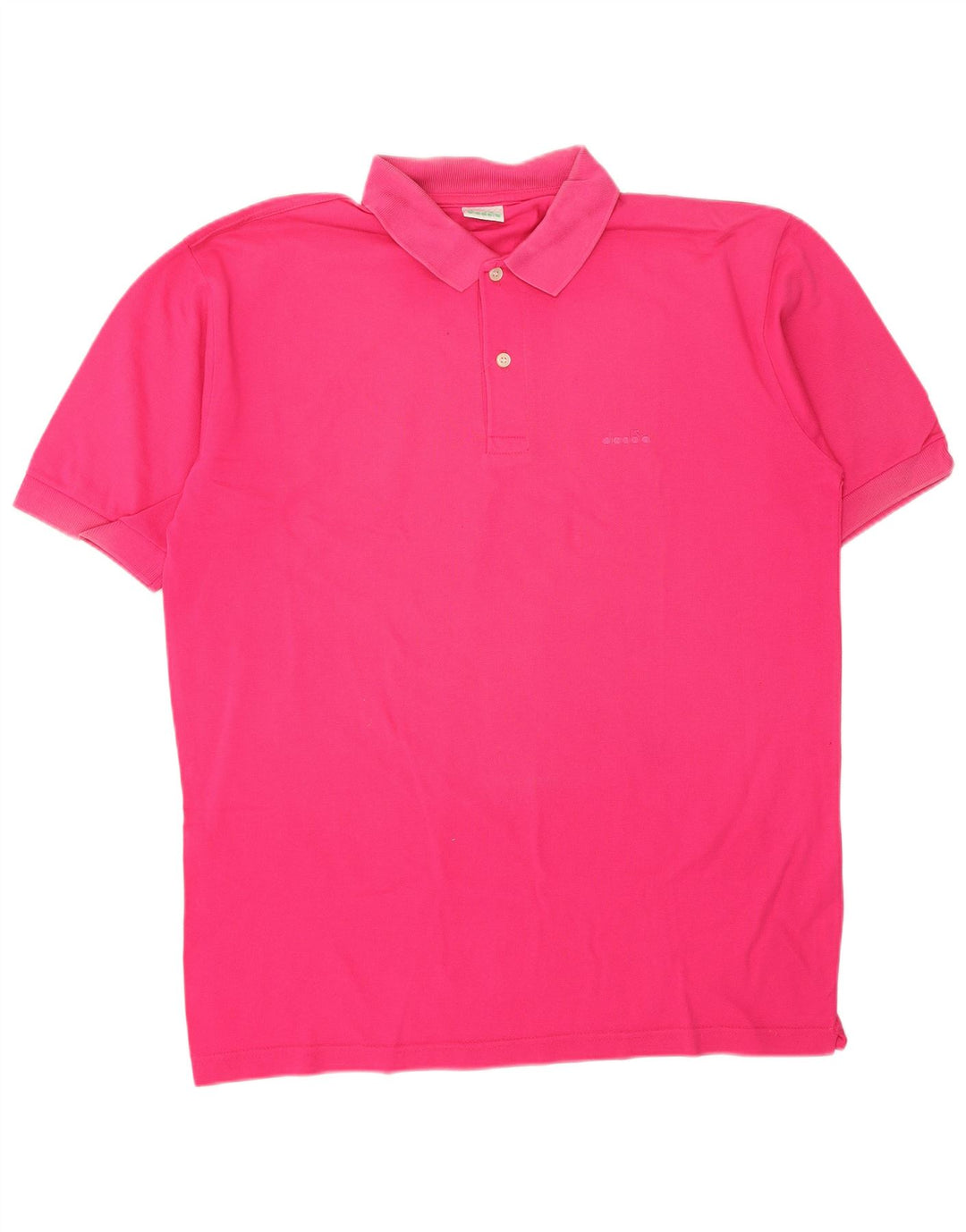 DIADORA Herren-Poloshirt, groß, rosa Baumwolle