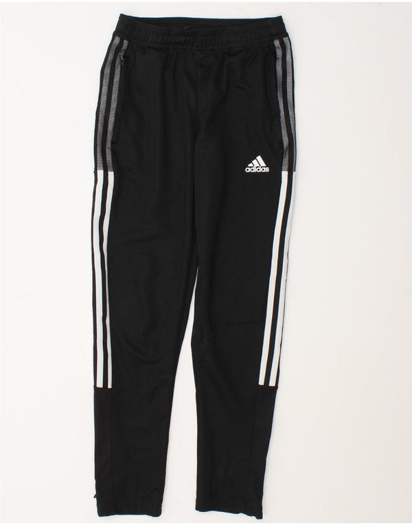 Adidas Jungen Aeroready Trainingshose 11–12 Jahre, schwarzes Polyester