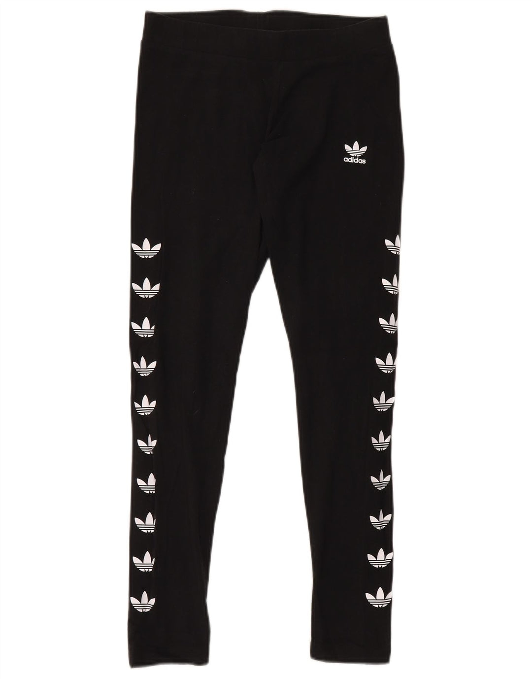Adidas Damen Graphic Leggings UK 12 Mittelschwarze Baumwolle