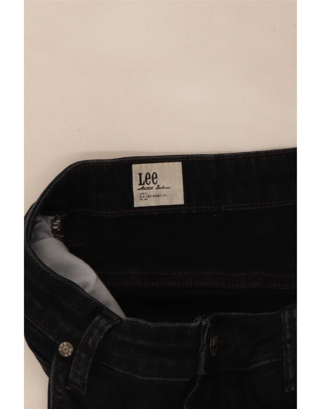 Lee Damen Skinny Jeans W32 L30 Schwarze Baumwolle