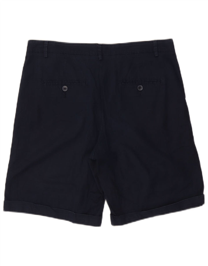 Benetton Herren Chinoshorts W34 Large Marineblau