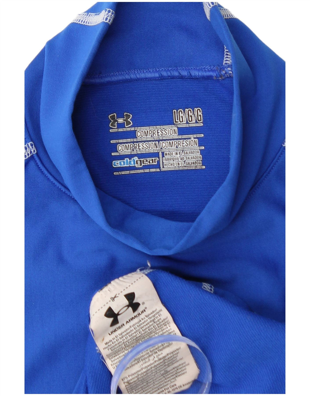 UNDER ARMOUR Herren Cold Gear Top Langarm Large Blau Polyester