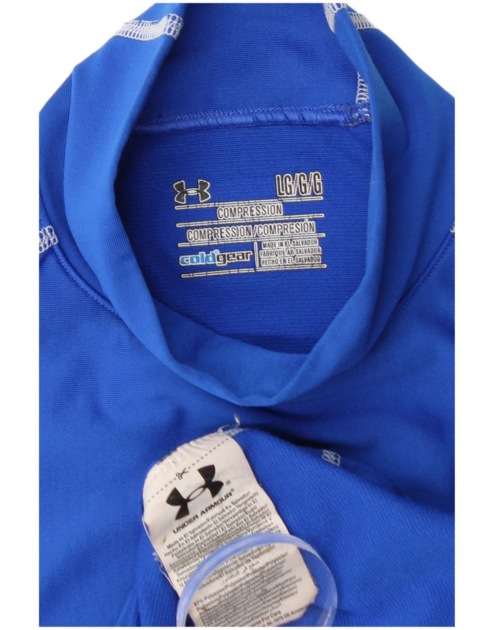 UNDER ARMOUR Herren Cold Gear Top Langarm Large Blau Polyester
