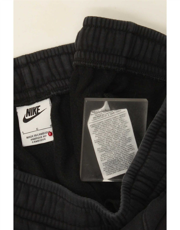 Nike Damen-Trainingshose, Jogginghose, groß, aus schwarzer Baumwolle