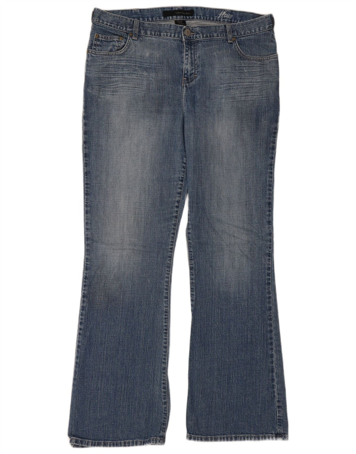 CALVIN KLEIN Damen Schlagjeans US 16 XL W36 L32 Blaue Baumwolle