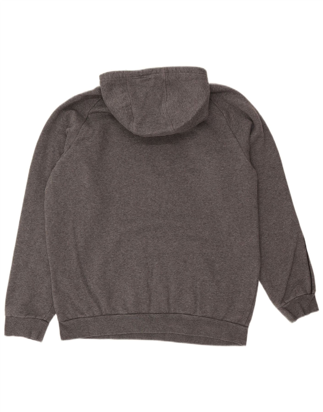 ADIDAS Herren Kapuzenpullover, groß, graue Baumwolle