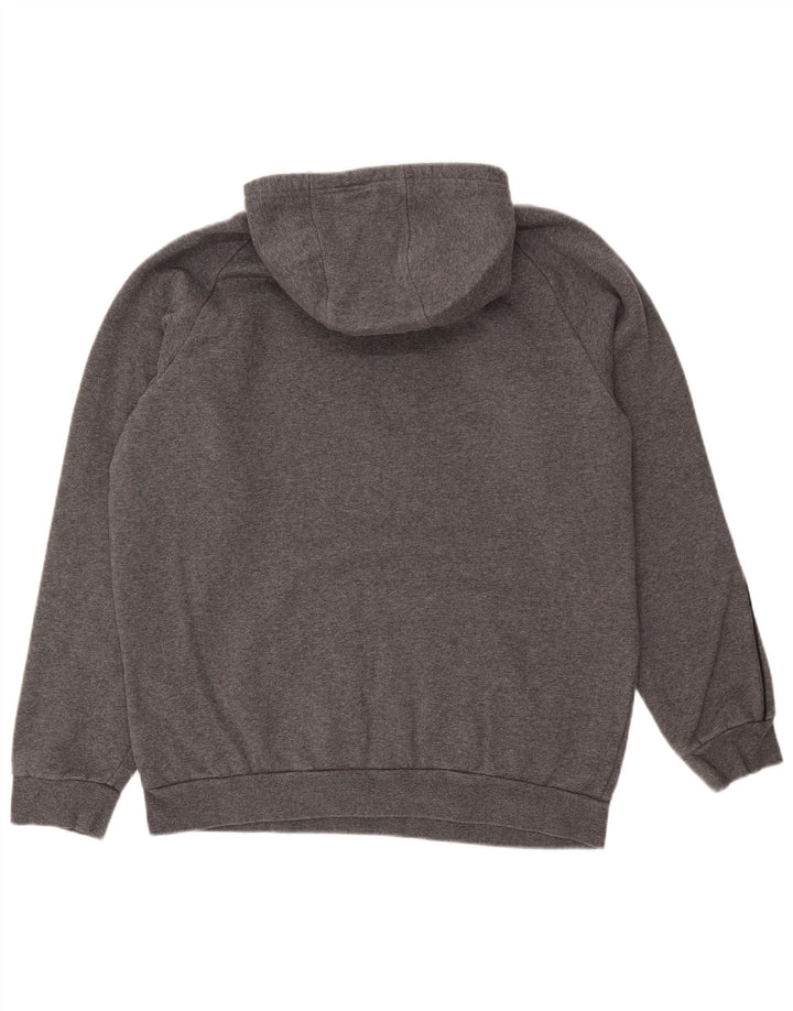 ADIDAS Herren Kapuzenpullover, groß, graue Baumwolle