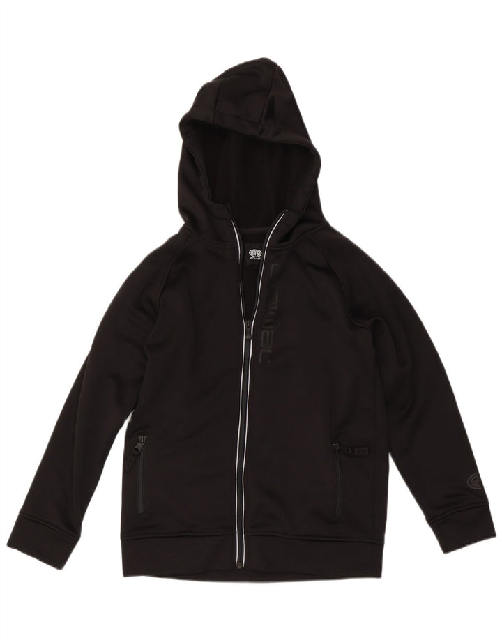 Animal-Kapuzenpullover mit Reißverschluss für Jungen, 11–12 Jahre, schwarzes Polyester