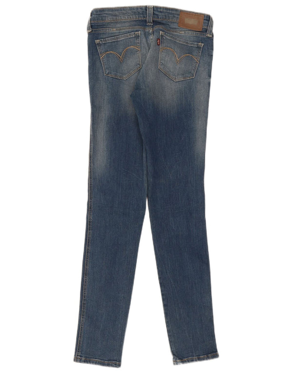 Levi's Damen Demi Curve Low Waist Skinny Jeans W27 L32 Blau